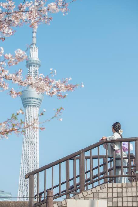 503 Oshiage Sta 3Mins Walk! Wi-Fi & Elevator 4Pax Daire Tokyo Dış mekan fotoğraf