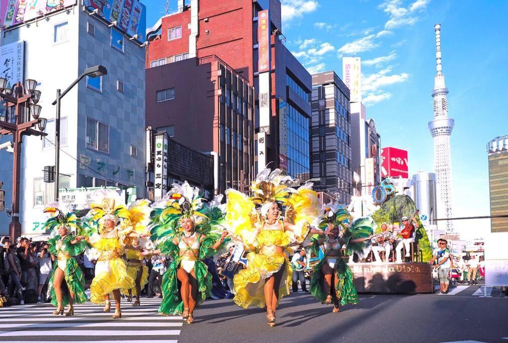 503 Oshiage Sta 3Mins Walk! Wi-Fi & Elevator 4Pax Daire Tokyo Dış mekan fotoğraf